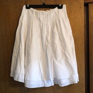 Double Layered, Linen Skirt